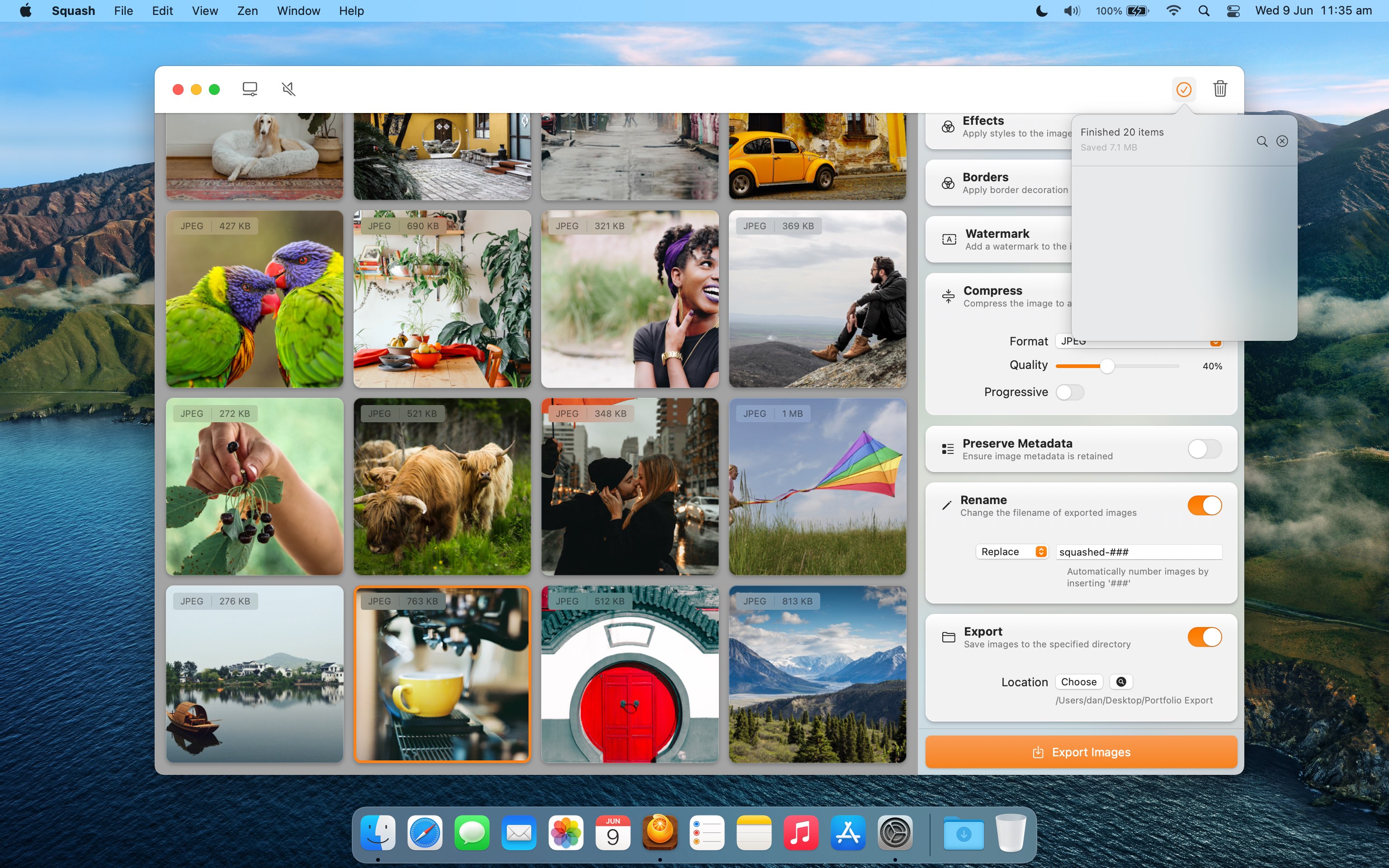 Squash 3 Image Compression App for Mac